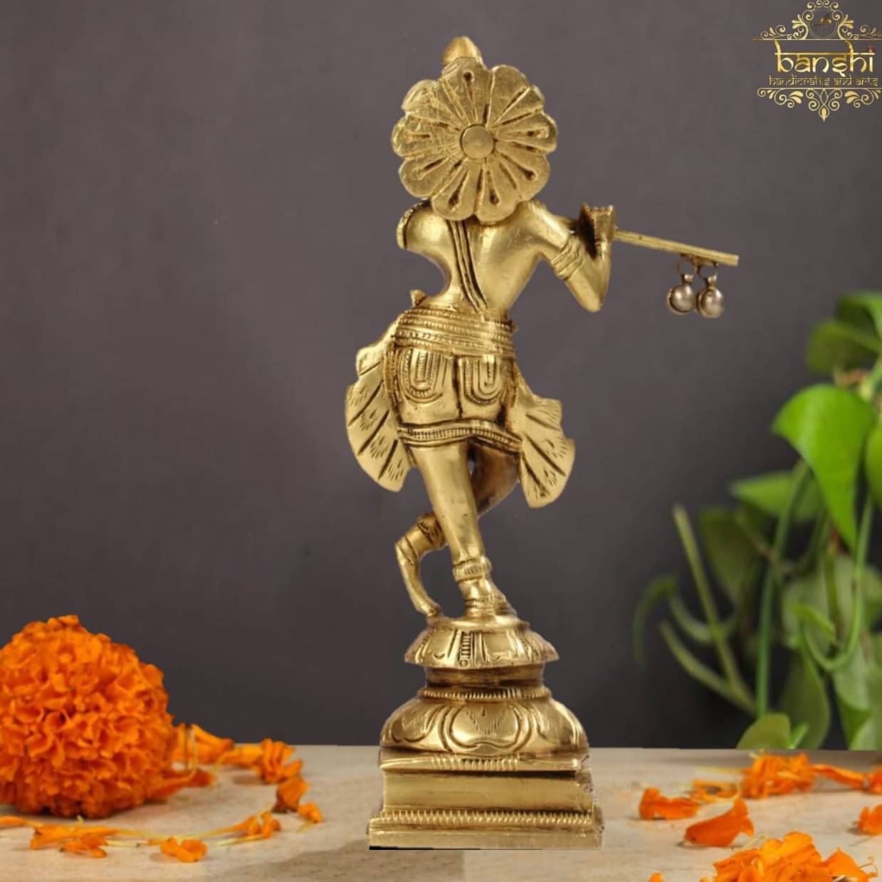Lord Krishna Brass Idol