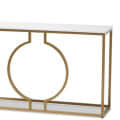 Metal Console Table With Marble Tabletop - left_view