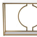 Metal Console Table With Marble Tabletop - right_view