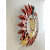 Rounded Iron Krishna Leaf Wall Decor - left_view