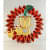 Rounded Iron Krishna Leaf Wall Decor - right_view