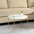 Round Metal Coffee Table - photo