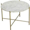 Round Metal Coffee Table - rear_view