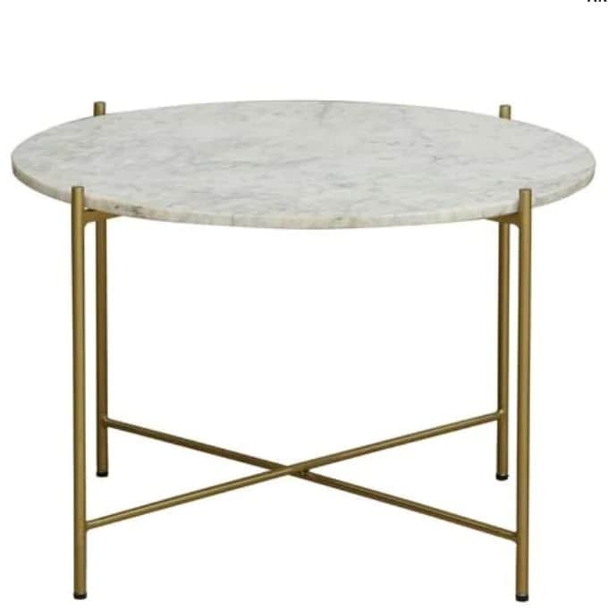 Round Metal Coffee Table - left_view