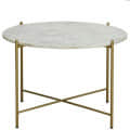 Round Metal Coffee Table - left_view