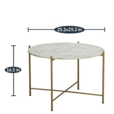 Round Metal Coffee Table - right_view