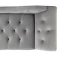 Damask Chaise Longue Grey Sofa - top_view