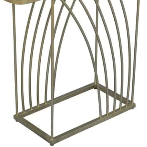 Console Table With Gold Finish - bottom_view