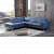 Lounge Design Recliner Sofa In Blue Color - front_view