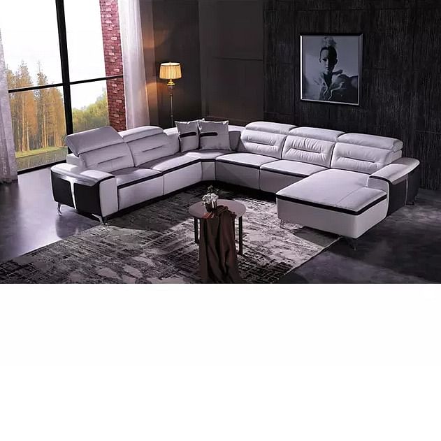 U shaped store recliner sofa