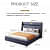 Newly Modern Design King Size Bed Without Storage - front_view