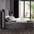 Round Chesterfield King Size Bed - rear_view
