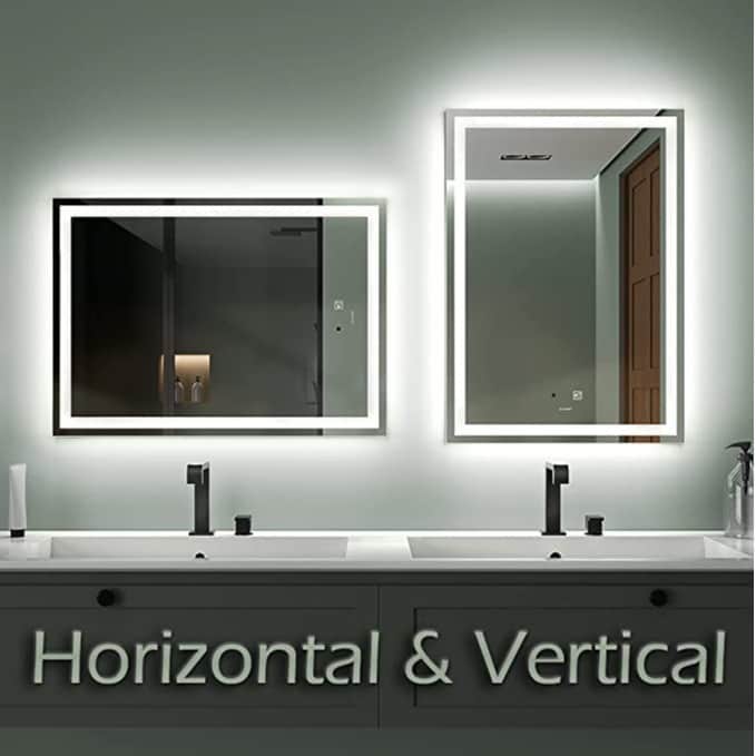Led Mirror With Touch Sensor - front_view
