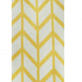 Arrow Design Long Window Single Curtain (Yellow) - rear_view