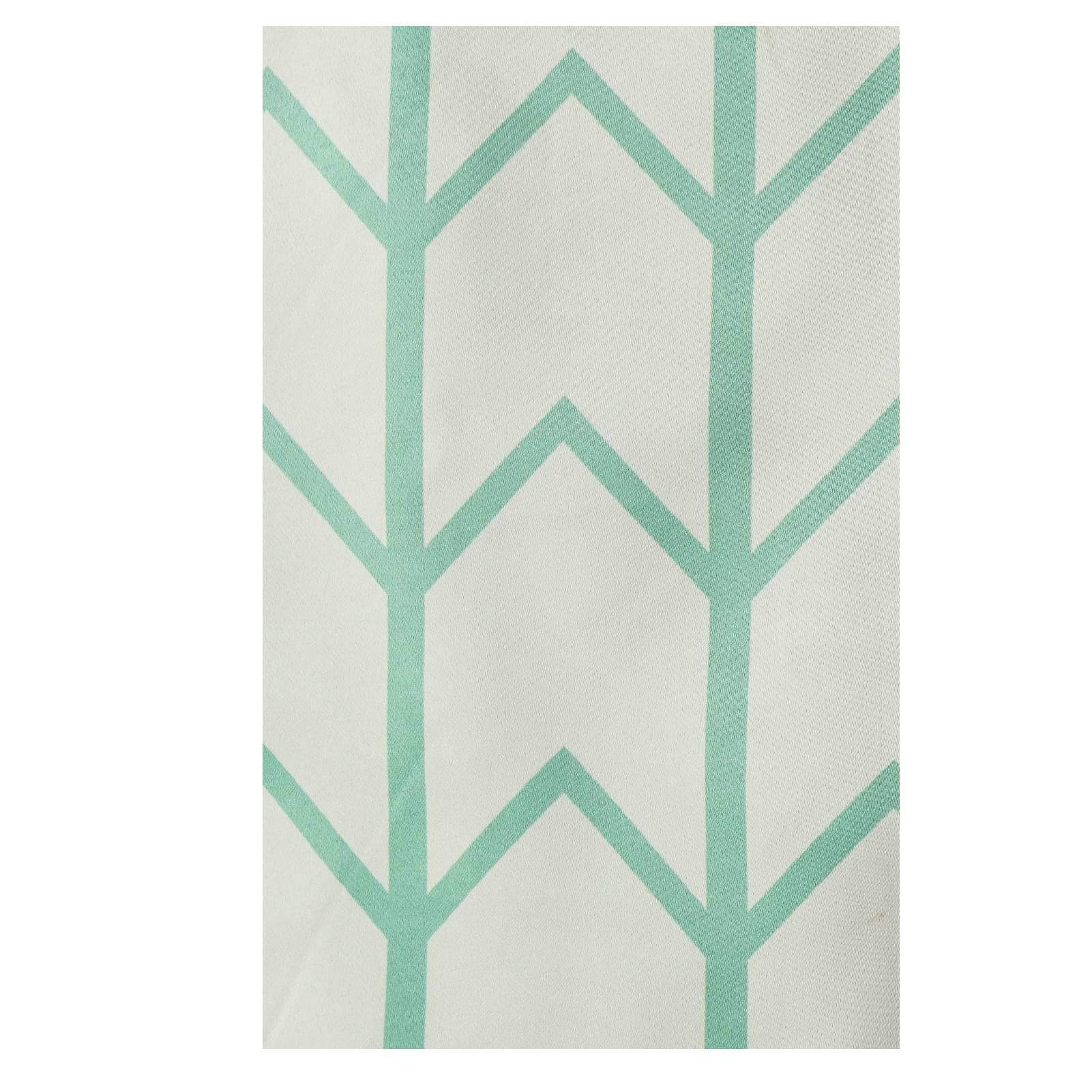 Arrow Design Long Window Single Curtain (Green)