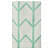 Arrow Design Long Window Single Curtain (Green) - rear_view