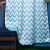 Zig Zag Long Window Single Curtain (Light Blue) - bottom_view