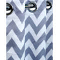 Zig Zag Long Window Single Curtain - front_view