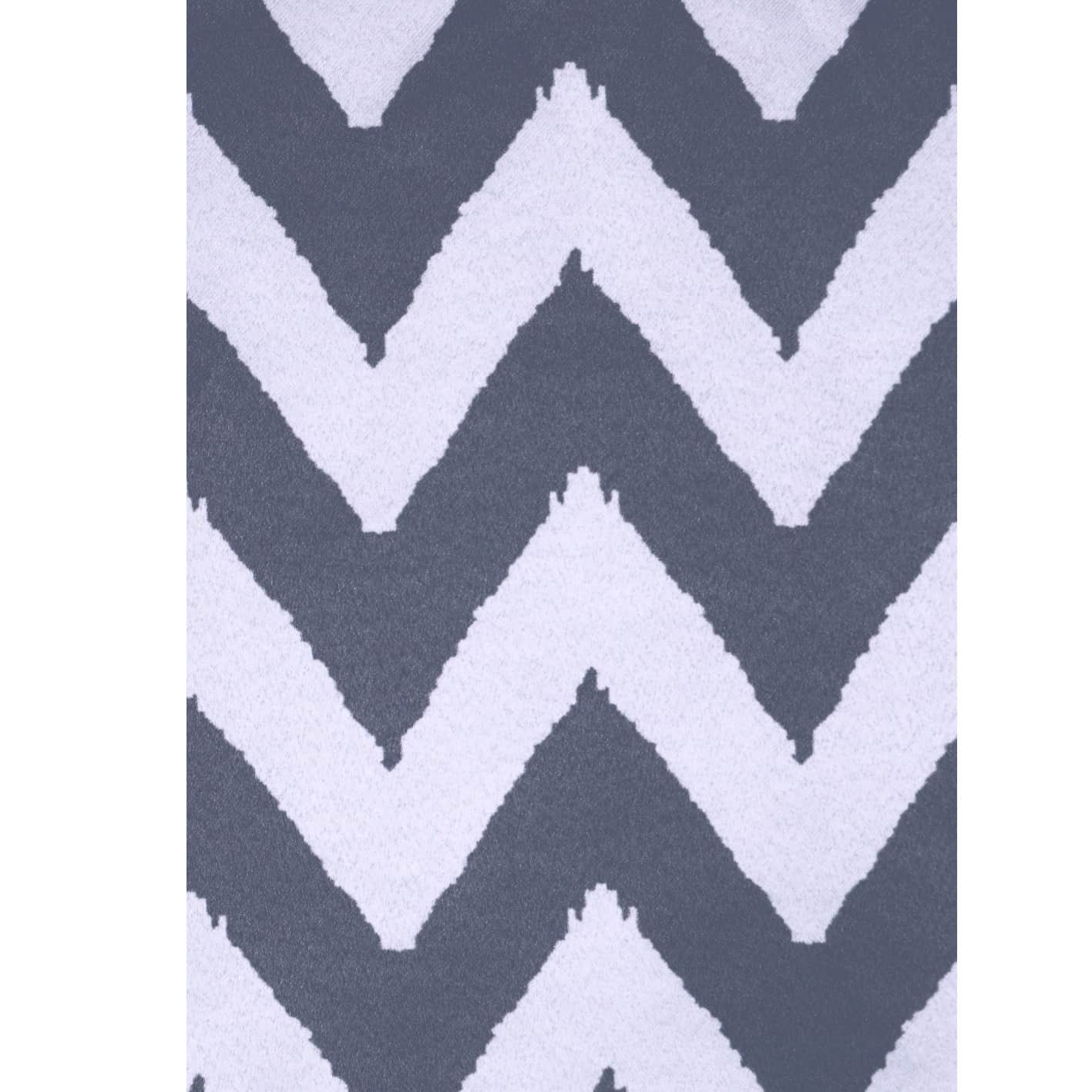 Zig Zag Long Window Single Curtain - rear_view