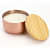 Rose Gold Stainless Steel Wax Candle Container (Rose Mist) - front_view