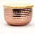 Rose Gold Stainless Steel Wax Candle Container (Rose Mist) - left_view