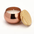 Rose Gold Stainless Steel Wax Candle Container (Rose Mist) - front_view