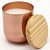 Rose Gold Stainless Steel Wax Candle Container (Rose Mist) - front_view