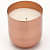 Rose Gold Stainless Steel Wax Candle Container (Rose Mist) - top_view