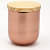 Rose Gold Stainless Steel Wax Candle Container (Rose Mist) - rear_view