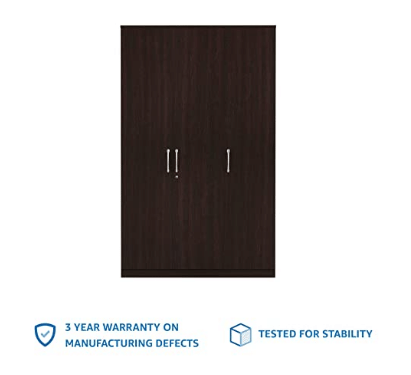 Engineered Rene Wood Wardrobe (3 Doors) - rear_view