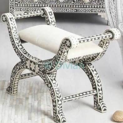 Bone Inlay Stool