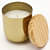 Gold Stainless Steel Wax Candle Container (Vanilla) - top_view