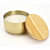 Gold Stainless Steel Wax Candle Container (Vanilla) - photo