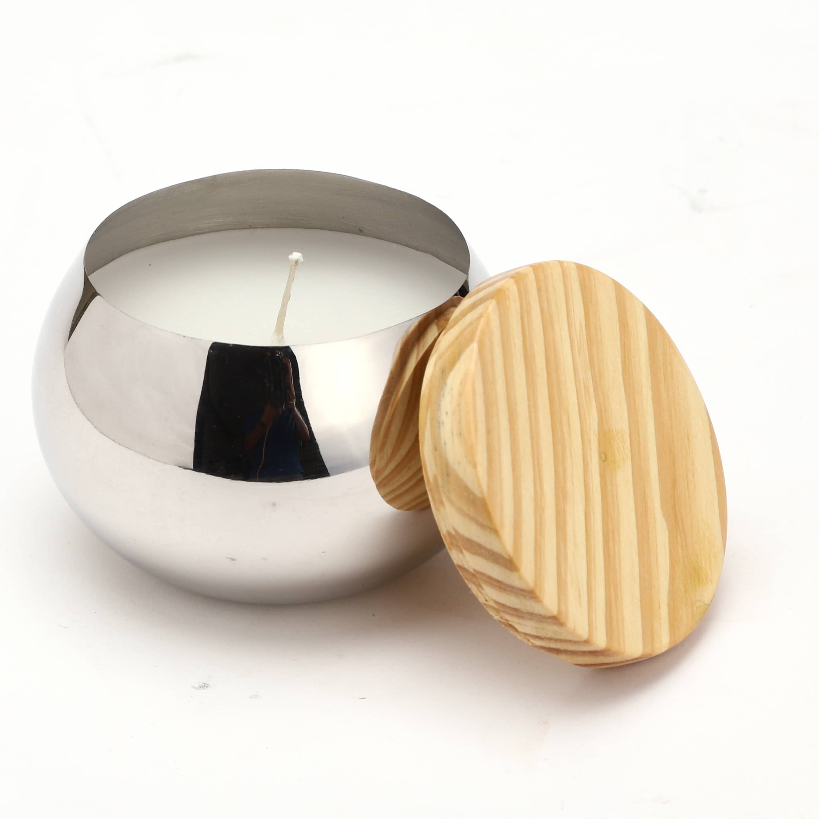 Stainless Steel Candle Container (Lavender)