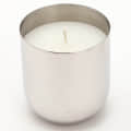 Silver Stainless Steel Wax Candle Container (Lavender) - rear_view