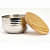 Silver Stainless Steel Wax Candle Container (Lavender) - top_view