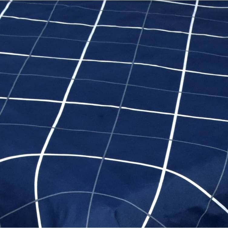 Geometric Double Bed sheet (Blue)