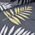 Leaf Designed Queen Size Bedsheet (Grey) - top_view