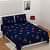 Queen Size Bedsheet in Heart Design (Blue) - photo