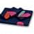 Queen Size Bedsheet in Heart Design (Blue) - front_view