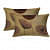 Floral Queen Size Double Bedsheet (Mustard) - rear_view
