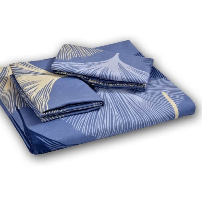 Super Soft Floral Double Bedsheet (Purple) - rear_view