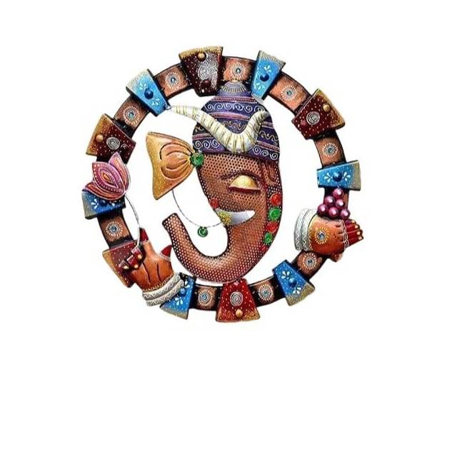 Ganesh Lotus Frame Wall Art