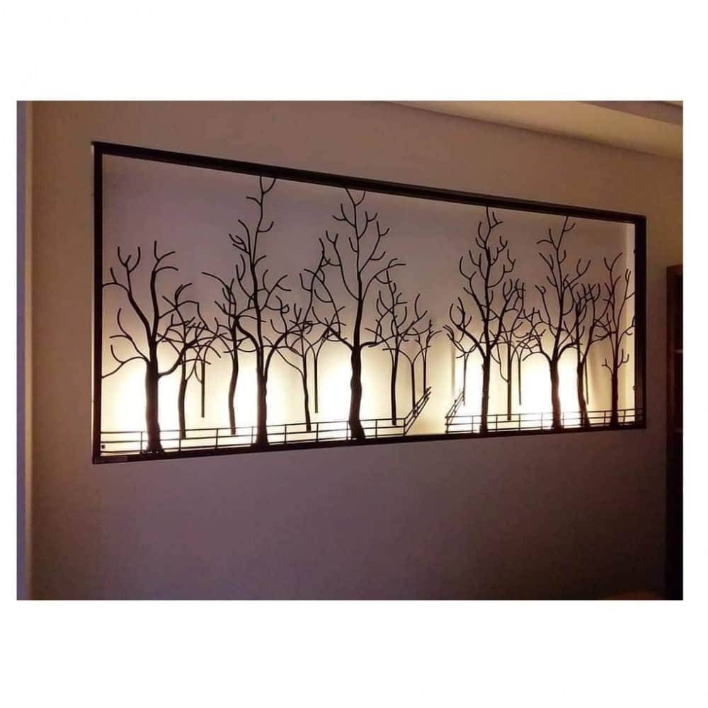 Tree Frame Metal Wall Art - photo
