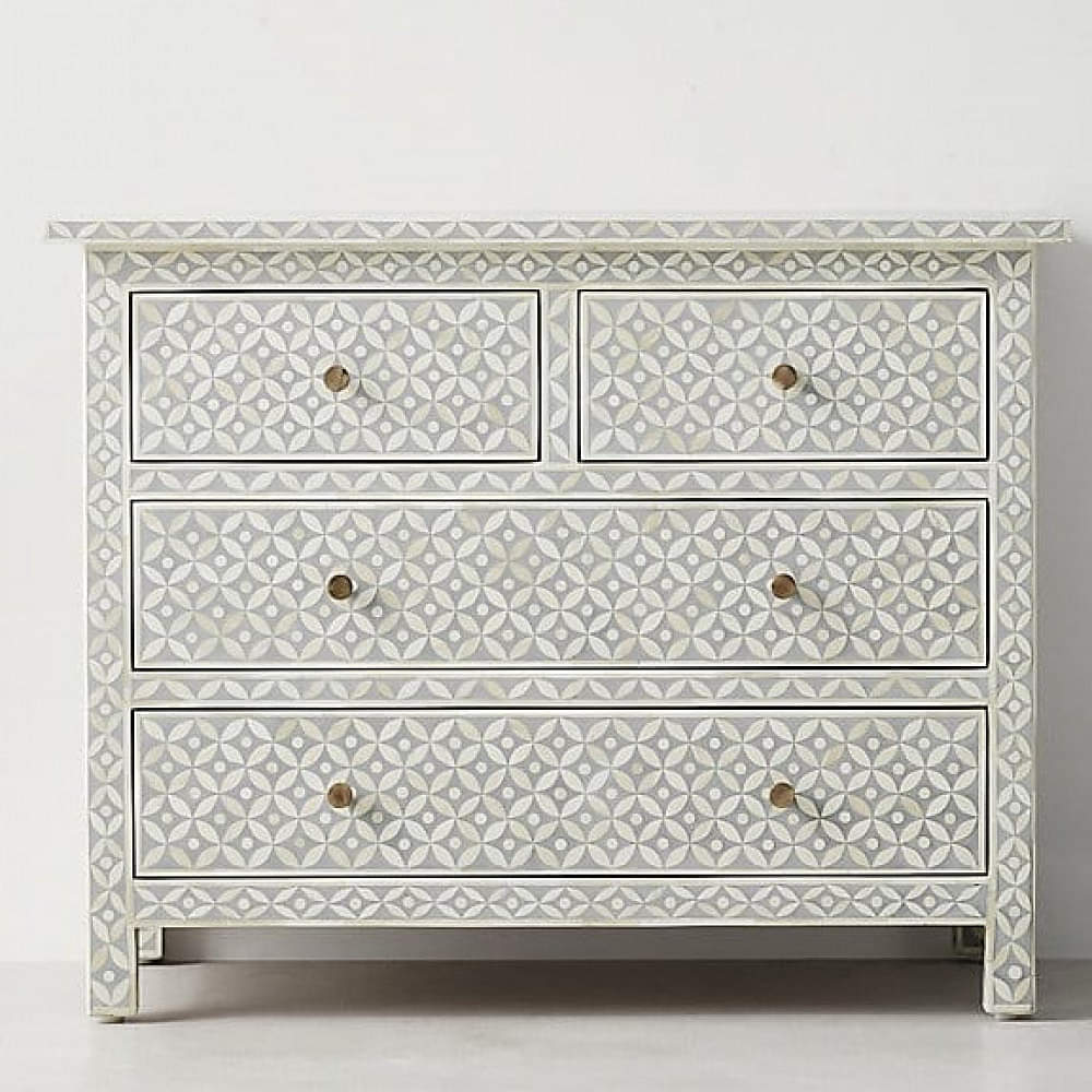 Bone Inlay Chests of 4 Drawer - photo