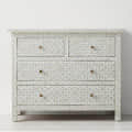 Bone Inlay Chests of 4 Drawer - top_view