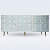 Bone Inlay Furniture - 3 Drawer 2 Door Dresser Chest - front_view