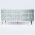 Bone Inlay Furniture - 3 Drawer 2 Door Dresser Chest - rear_view