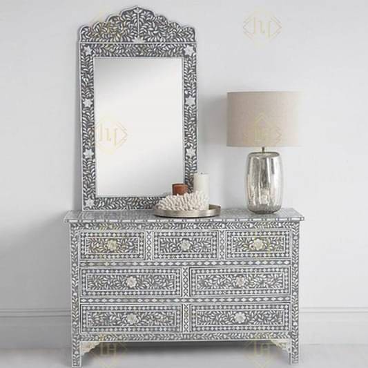 Bone Inlay Dressing Table