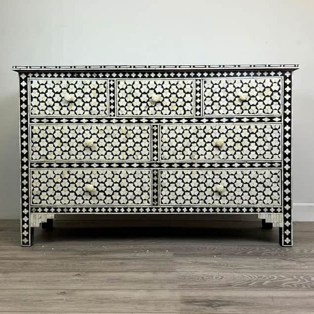 Bone Inlay Sideborad - front_view